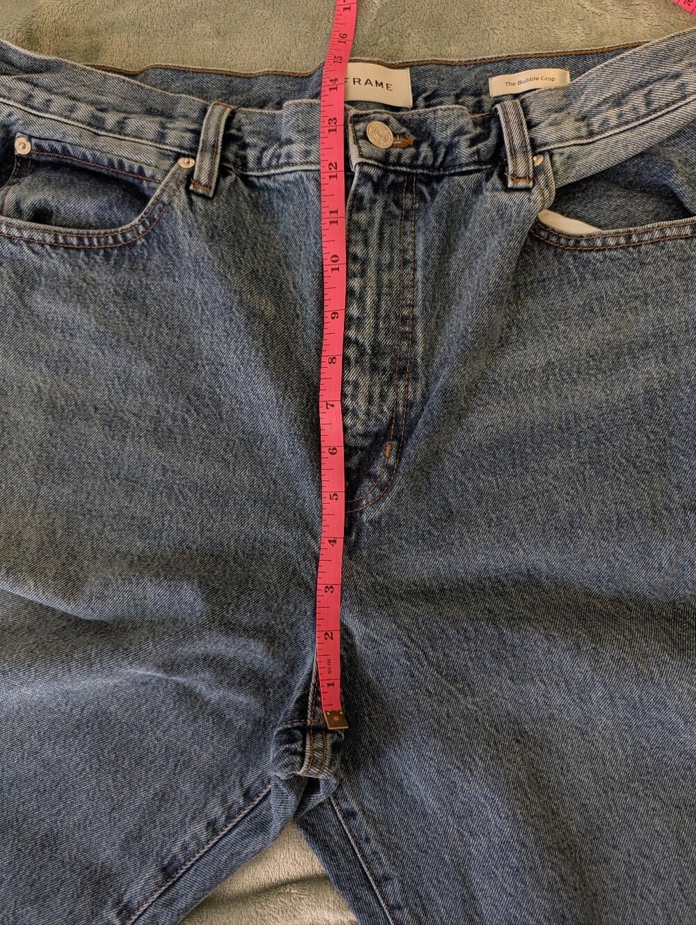 FRAME The Bubble Jeans Sz 32 - Picture 5 of 8
